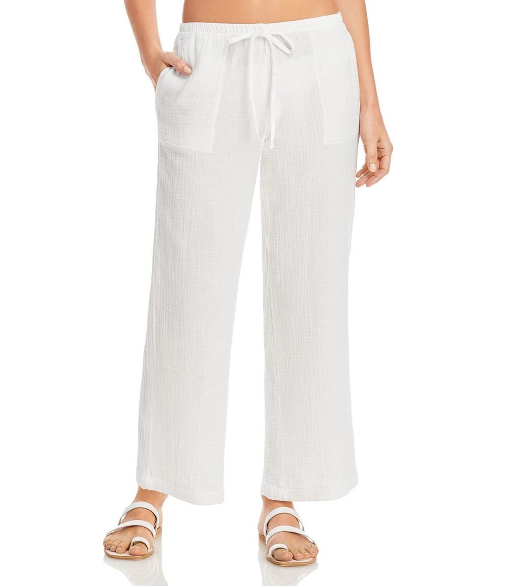 J. Valdi Beach Pants Swim Cover Up White Size S